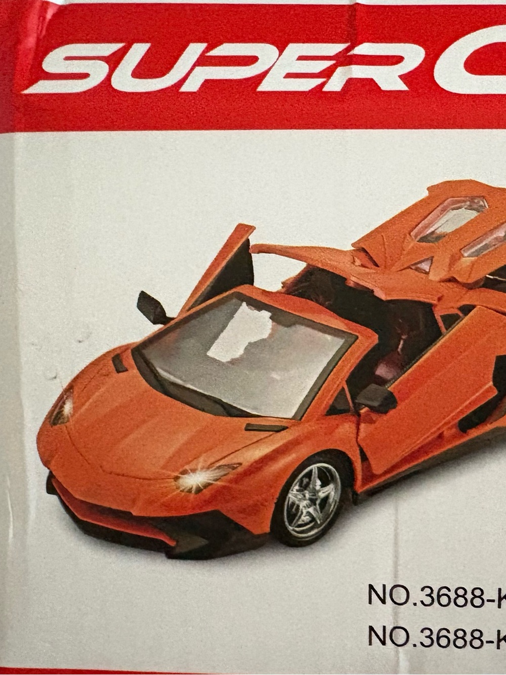 Orange Remote Control Sports Car Toy with Opening Doors - Picture 3 of 8